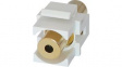 KC3.5wh 3.5mm Keystone Coupler, White