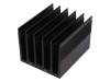 SK 135 100 SA, Радиатор: штампованный; ребристый; черный; L:100мм; W:82мм; H:69мм, Fischer Elektronik