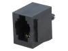RJJU-44-122-E1V-047 Гнездо; RJ9; PIN:4; Кат:5; Конфиг.выводов:4p4c; THT; прямой