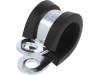 LKD11312 Хомуты; Oпетли: 13мм; W: 12мм; сталь; Материал корпуса: EPDM; W1