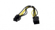 PCIEPOWEXT Power Extension Cable 203mm Black / Yellow