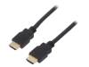 41082, Кабель; HDMI 2.1; вилка HDMI,с обеих сторон; 1м; черный, Goobay