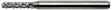 HAM 441R 1.0MM Solid carbide contour mill 1.0 mm
