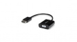 DP2VGA3 Adapter with Latches, DisplayPort Plug / VGA Socket