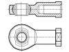 B25/BN99 Шарнирная головка; 20мм; Резьба: M24; Мат-л: сталь; Покрытие: цинк