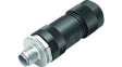 99 0639 29 05 M12 Cable Mount Plug, Straight, L-Coded, 4+FE, Screw