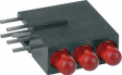 1882.2221 LED; в корпусе; красный; 2,8мм; Кол-во диод: 3; 20мА; 60°; 1,2?4мкд