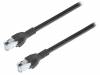 CA00652.00C10 Patch cord; S/FTP; 6a; многопров; Cu; PUR; черный; Дл.кабеля:10м