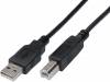 AK-300102-018-S Кабель; USB 2.0; вилка USB A, вилка USB B; никелированные; 1,8м