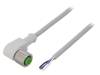 7014-12341-2140300, Соединительный кабель; M12; PIN: 4; угловой; 3м; вилка; 250ВAC, MURRELEKTRONIK