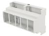 ZD1008J ABS V0 Корпус: на DIN-рейку; ABS; серый; Кол-во мод: 8; UL94V-0