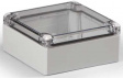 DABP121206T Cubo D 120 x 122 x 56 мм, глухая стенка, прозрачная крышка, ABS, IP 66/67