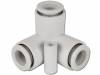 KQ2D10-00A, Тройник; угловой 90°, быстроразъемный; -1?10бар, SMC PNEUMATICS