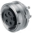 09 0312 80 04 Panel-mount socket, 680 series 4-pole Poles 4 5 A 250 VAC/VDC