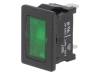01807.1108-01, Индикат.лампа: с неоновой лампой; плоский; зеленый; 230ВAC, Marquardt
