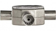 CSBW40950WT T-Type Adapter, 2x IEC Plug - IEC Socket