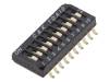 TDA10H0SB1 Переключатель: DIP-SWITCH; Кол-во секций: 10; OFF-ON; Положения: 2