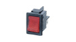 H8553VBNAF ROCKER; 2; DPST; ON-OFF; 10A/250ВAC; 10A/28ВDC; красный; -25?85°C