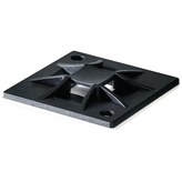 QM40A-BK [50 шт], Cable tie mount Q 40 mm x 40 mm Black - 151-10916, HellermannTyton