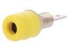 IBU5568NI/GE Гнездо; "банан" 4мм; 32А; 70ВDC; желтый; никелированные; -25?80°C