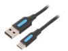 COKBG Кабель; USB 2.0; вилка USB A,вилка USB C; никелированные; 1,5м