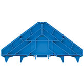 BZT PRV16 BL 35X15, Marker holder Levels = 16, Connections = 32, 113.4 x 10.2 x 225 mm blue, Weidmuller