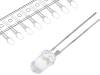 OSW54L5111P-T LED; 5мм; белый холодный; 75000мкд; 15°; Поверхность: выпуклая