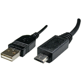 11.02.8752, Micro USB 2.0 Cable 1.8 m Black, Roline