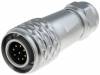 SF1210/P9I Вилка; "папа"; SF12; PIN:9; IP67; 4?6,5мм; 3А; пайка; на провод; 125В