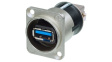 NAUSB3 USB feedthrough adapter, USB 3.0 A / USB 3.0 B