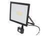 39014, Лампа: прожектор LED; 4000(тип.)K; IP44; Корпус: черный; 50Вт, Goobay