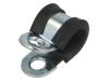 LKD10812 Хомуты; Oпетли: 8мм; W: 12мм; сталь; Материал корпуса: EPDM; W1