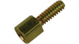 5205818-2 Screw Lock, UNC 4-40, Yellow/Chrome, 13 mm