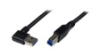USB3SAB1MRA USB Cable Right Angle USB-A Plug - USB-B Plug 1m USB 3.0 Black