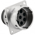RT0018-8PNH Square flange receptacle 8P