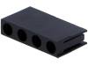 FIX-LED-340, Корпус LED; 3мм; полиамид; угловой; черный; UL94V-2; Кол-во диод:4, FIX&FASTEN