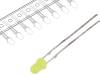 OSNY3134A-T LED; 3мм; желтый; 30мкд; 30°; Поверхность: выпуклая; Шаг:2,54мм