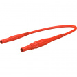 XSMS-419 200CM RED Laboratory fuse cables diam. 4 mm Red 200 cm 1 mm2 CAT IV