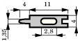 1007a.28 [100 шт] Solder Lug Tin-Plated Bronze 1.3 mm