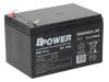 BPE 12-12 T1, Аккум: свиноцово-кислотный; 12В; 12Ач; AGM; необслуживаемый, BPOWER