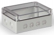 SPCK131808T Cubo S 125 x 175 x 75 мм, 50 мм основание, Pg выбивные отверстие, прозрачная кры
