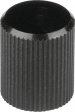 506.613 Instrument knob black anodised 17 mm