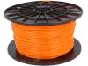 PLA-1.75-ORANGE, Филамент: PLA; оранжевый; 1кг; 200-235°C; ±0,05мм; 1,75мм, DEVIL DESIGN