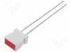 L-1043SRDT LED; прямоугольная; 6,15x3,65мм; с боковой стенкой; красный; 100°