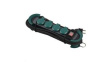 500.200 Outlet Strip HOOK 4x DE Type F (CEE 7/3) Socket - DE/FR Type F/E (CEE 7/7) Plug Black / Green 4m