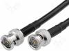 BNC-MM/75/2, Кабель; 75Ом; 2м; вилка BNC, с обеих сторон; черный, Amphenol