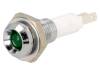 2658.8081, Индикат.лампа: LED; вогнутый; Отв: O9мм; на печатную плату; латунь, Mentor