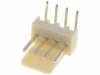 LHA-04-TRA Гнездо; провод-плата; "папа"; PIN:4; 2,54мм; THT; 250В; 3А; луженые