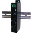 EX-1185HMVS Industrial Hub USB 3.0 4x Black