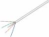 U/UTP6-SCCA-100 Кабель; U/UTP; 6; однопров; CCA; 4x2x23AWG; ПВХ; серый; 100м
